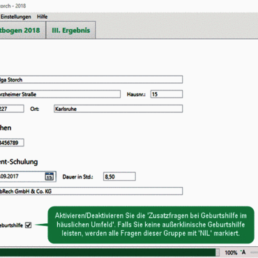 Screenshot QM EXPRESS, Erfassen der Grunddaten 